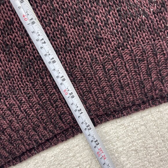 JDY Jacqueline De young Crochet knitted long sleeve Wine Red Jumper Women Sz M - Picture 9 of 14